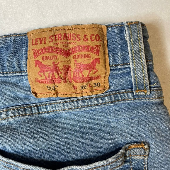 Levi Strauss & Co. Other - Levi Strauss & Co 514 Regular Fit Jeans Mens Size 32x30 Light Wash Denim